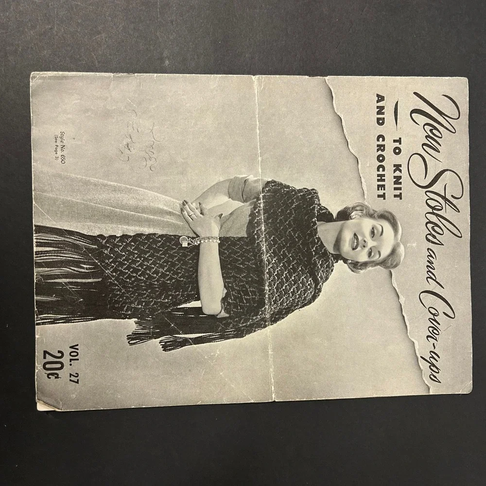 Vintage 1950s Knitting‎ Crochet Pattern Booklet Lot 1950s Good